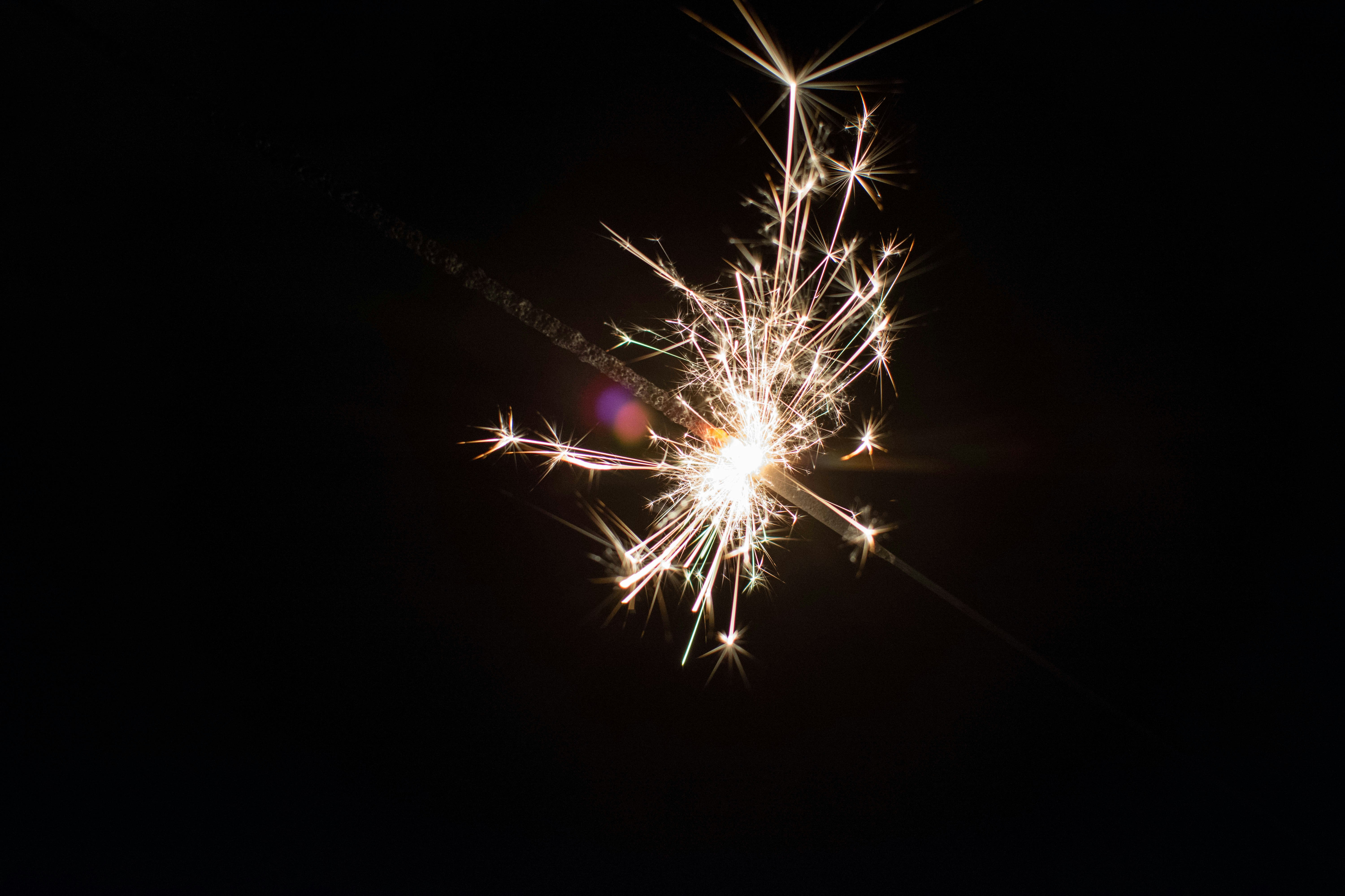 time lapse photography of fireworks